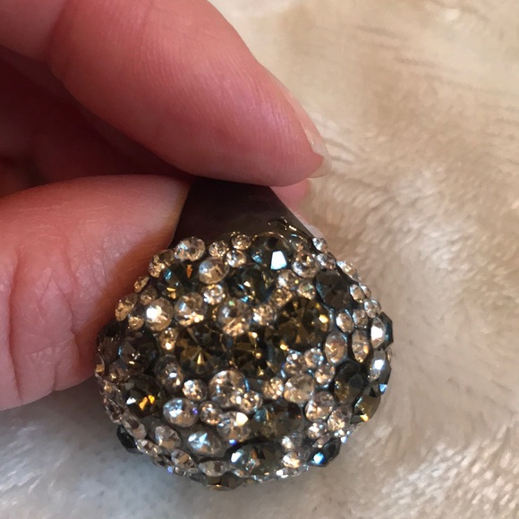 FINAL 💰 Charming Charlie Sparkly Silver Ring Sz 8 - Picture 5 of 5